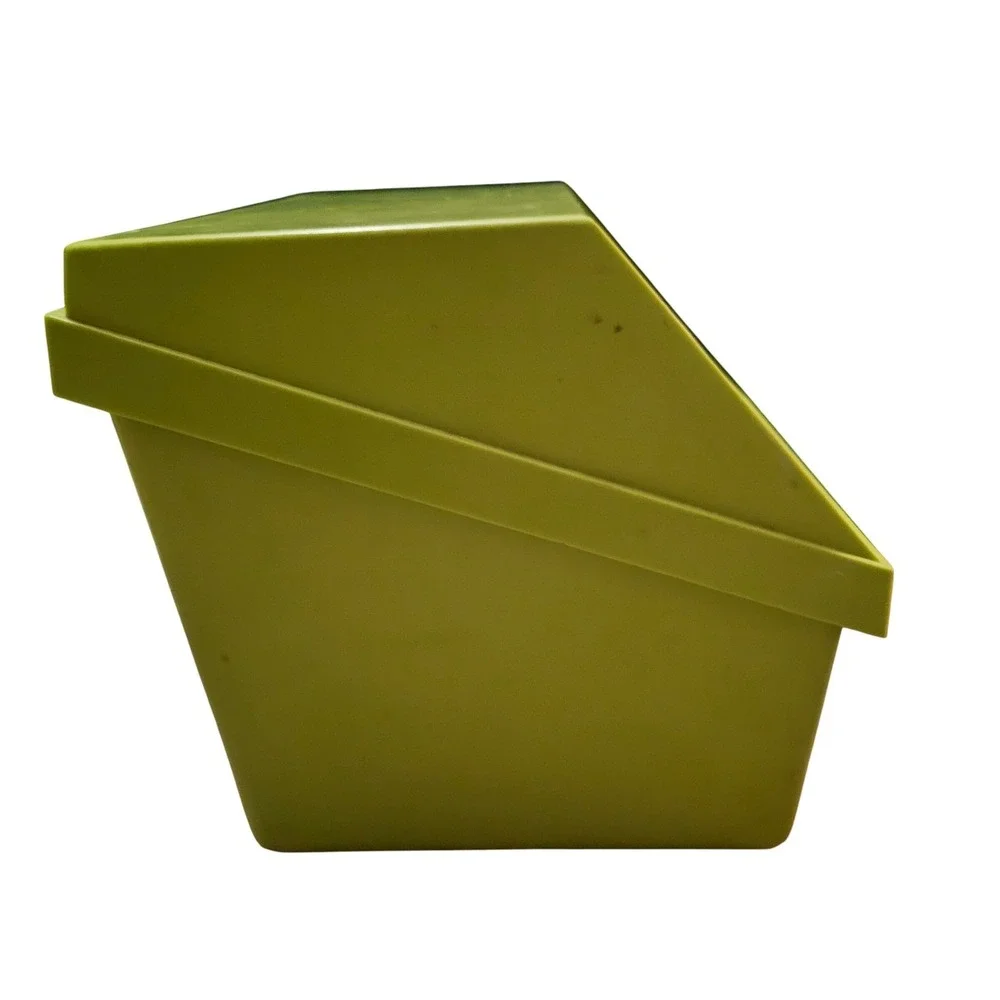 Vintage Betty Crocker Recipe Card Holder Green Step by Step Recipes Box BOX ONLY